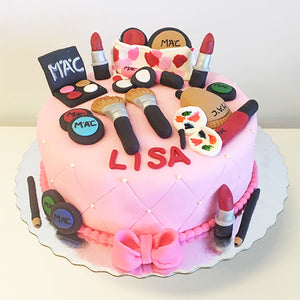 Makeup Pink Cake