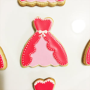 Princess Pink Dress Cookies